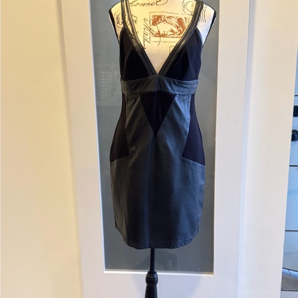 Tart Collections Black Faux Leather Dress - Picture 2 of 6